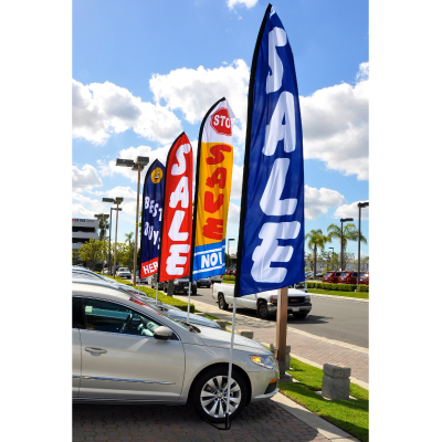 Swooper Flag & Pole Kit with Tire Base {EZ830}